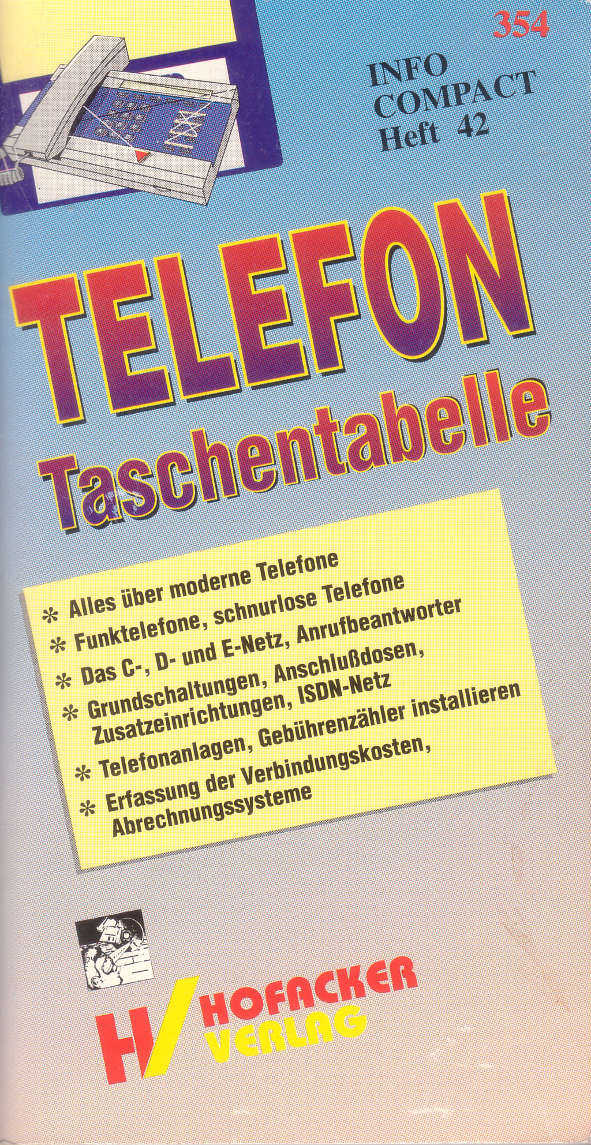 Robert Schoblick, Telefon-Taschentabelle, 1995